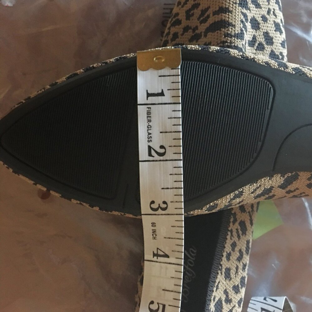 Animal Print Pointed Toe Knit Texture Ballet Flats  NEW!! 🐆 Size 8 - Picture 12 of 12